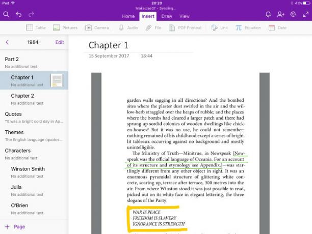 onenote anteckningsbok