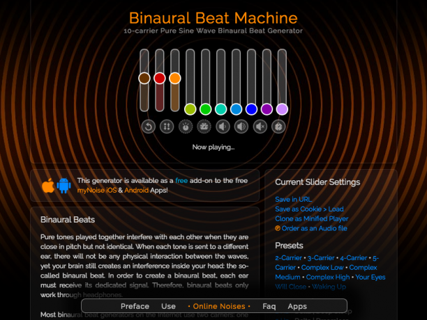 binaural slår migrän