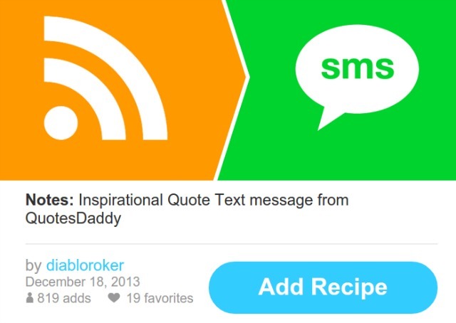 ifttt till sms-recept