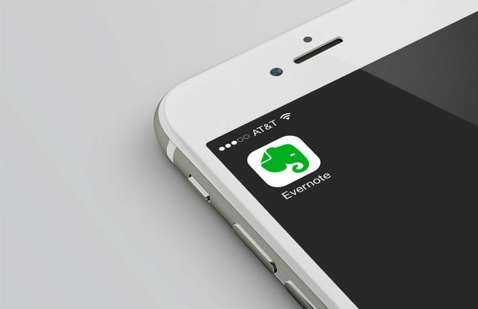 Hur man skriver en e-bok: Evernote-ikonen