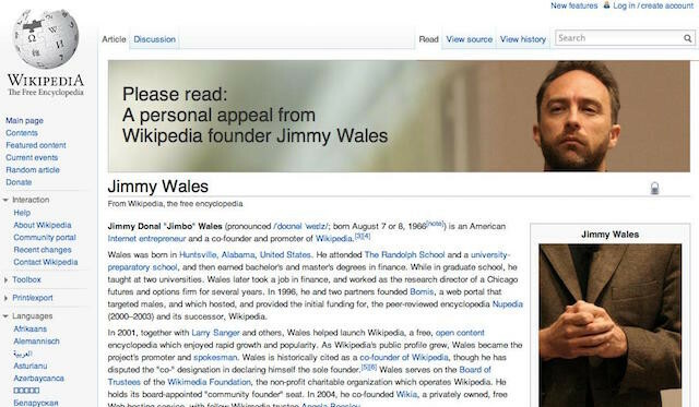 Wikipedia-donation-banner-Jimmy Wales