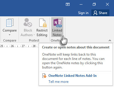 Microsoft OneNote - Länkade anteckningar