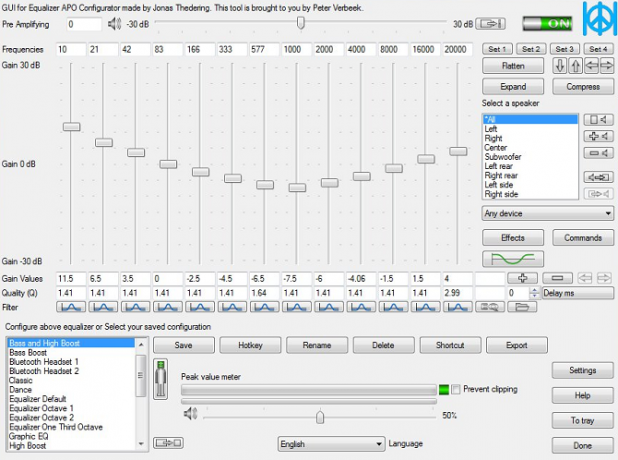 Equalizer APO för Windows 10