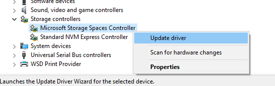 Uppdatera Windows 10 SATA-drivrutiner