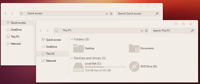 ubuntu tema windows 10