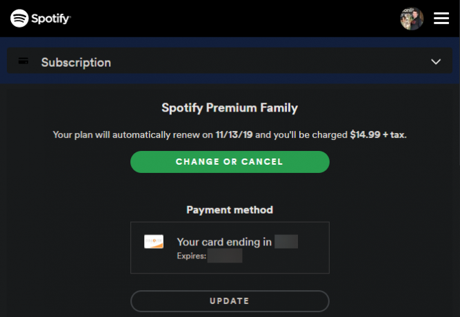 Spotify Premium-prenumeration