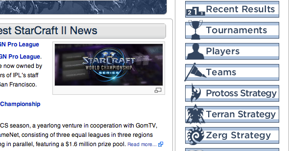 starcraft ii webbplats