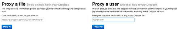 dropbox dela anonymt