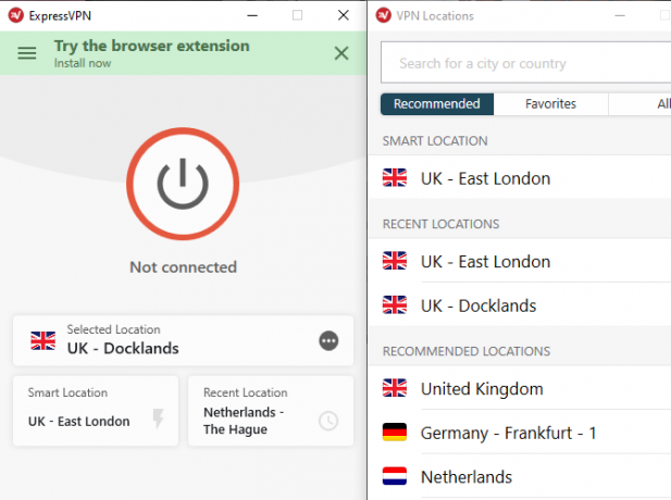 uttrycka vpn-platser