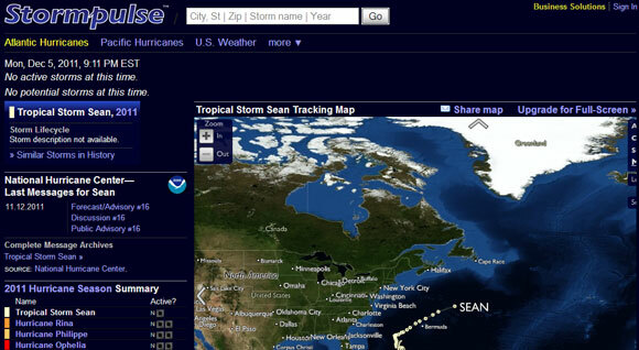8 Top Hurricane Tracking webbplatser på webben hurrricane tracking01