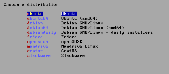 NetbootCD: Installera Ubuntu, Fedora, Debian och mer från en CD [Linux] netbootcd distros