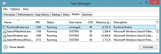 Task Manager Runtime Browser