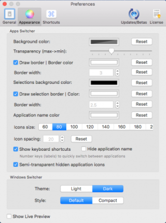 utseende-option-of-the-kommando-tab-plus