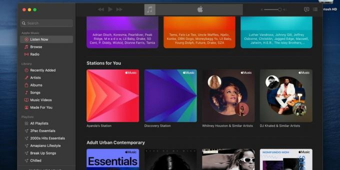 stationer för dig i Apple Music-skrivbordsappen