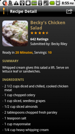 Android recept app