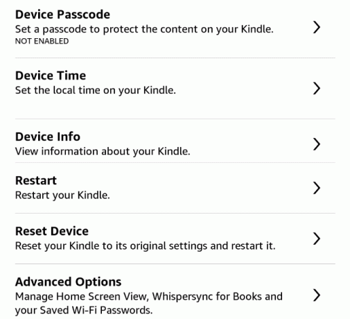 Så här ställer du in och använder Kindle Paperwhite 26 Paperwhite Device Options