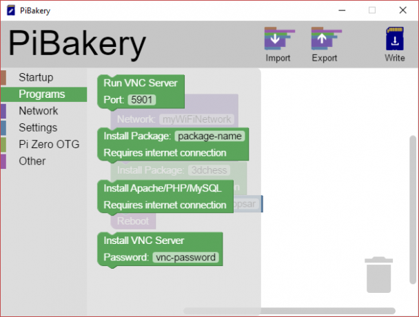 MakeUseOf Linux PiBakery-program