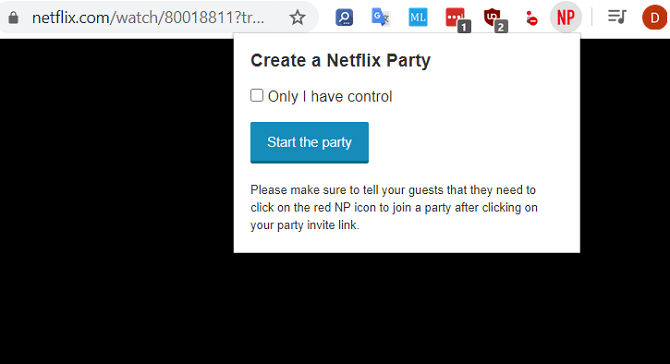 netflix party skapa fest