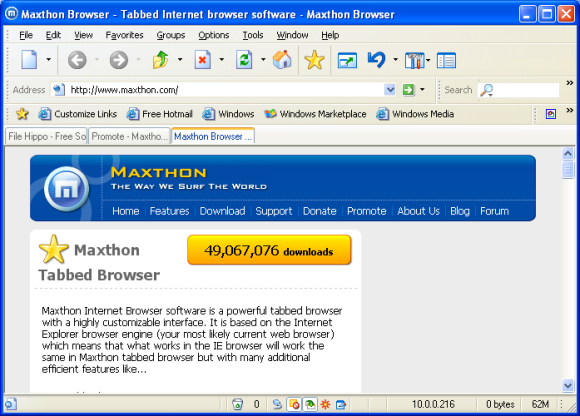 maxthon webbläsare