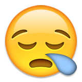 sömnig trött sjuk emoji-emotion