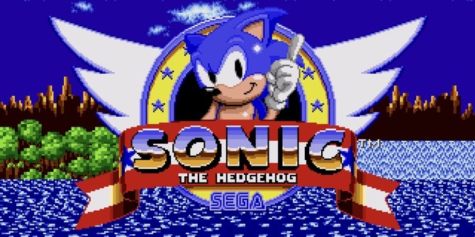 Sonic the Hedgehog huvudskärm