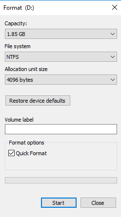 Detta tråkiga Windows 10-trick frigör Disk Space FormatDrive