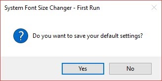 Hur du ändrar storleken på systemteckensnitt efter Windows 10 Creators uppdatering System Font Changer Alert