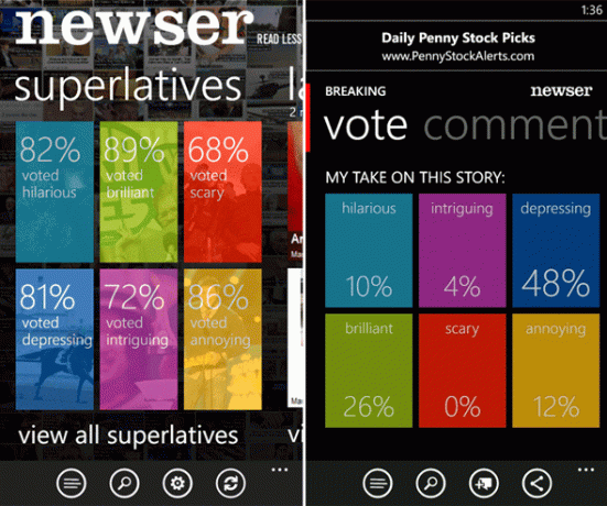 Windows Phone nyheter app