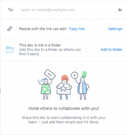 Hur Dropbox Paper tar i Google Docs och Office Online Dropbox Paper Document Sharing Options