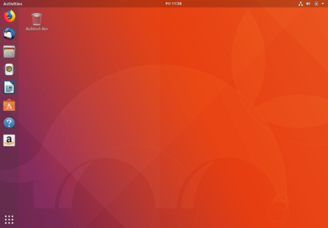 Ubuntu GNOME LTS skrivbord 