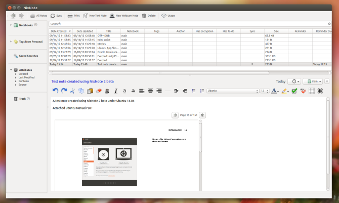 Nixnote Anteckningsblock