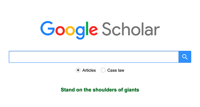 Google Scholar Home