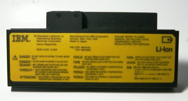 IBM litiumjonbatteri