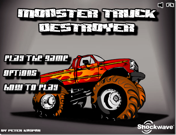 spela monster truck spel online