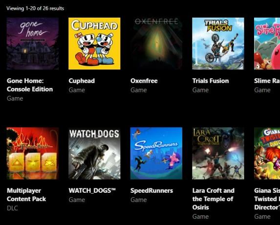 Så här visar du en lista över alla Xbox-spel som du äger Xbox My Games-sidan