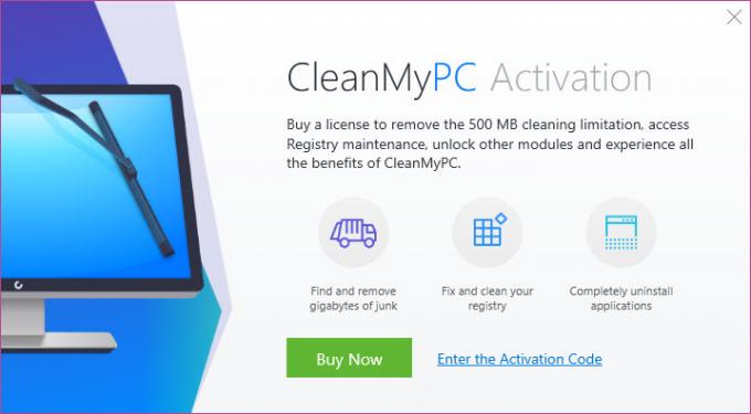 CleanMyPC-Aktivering