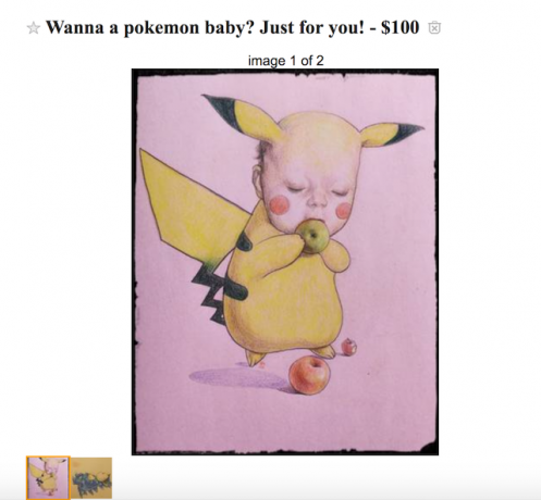 Weird Pokemon Craft Advertising på Craigslist