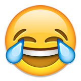 Skratta emoji-emoticon