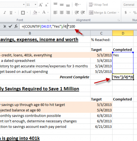 Använd Excel- och Google-uppgifter för att skapa det bästa målhanteringsverktyget någonsin excelgoals11a