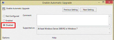Inaktivera Automatic Update Office 2013