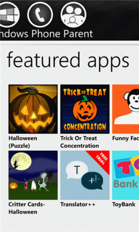 app upptäckt av Windows Phone förälder