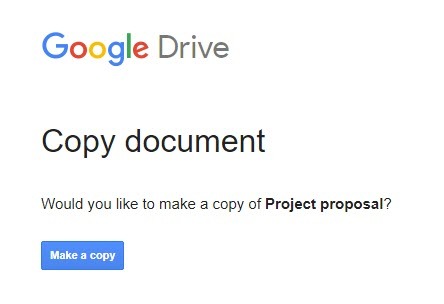 Använd detta "Skapa en kopia" -trick när du delar Google Drive-dokument Gör en kopia