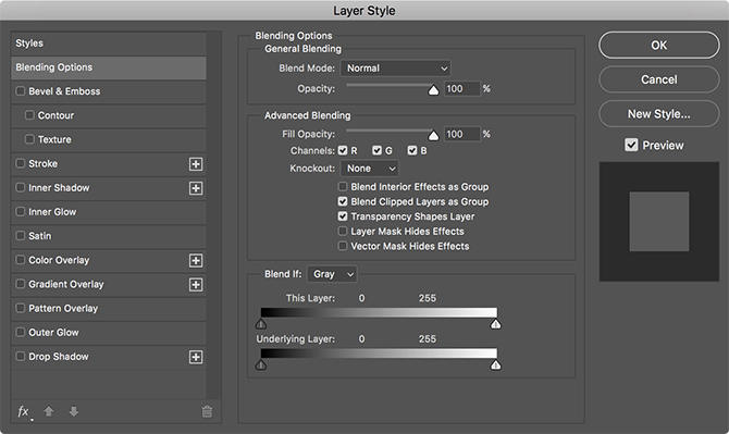 Photoshop Layer Style