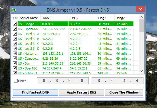 växla dns server