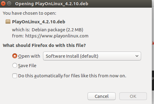 PlayOnLinux Installera