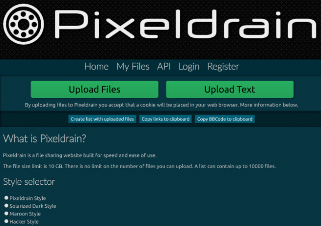 Med Pixeldrain kan du dela filer upp till 10 TB och skapa samlingar med upp till 10 000 filer