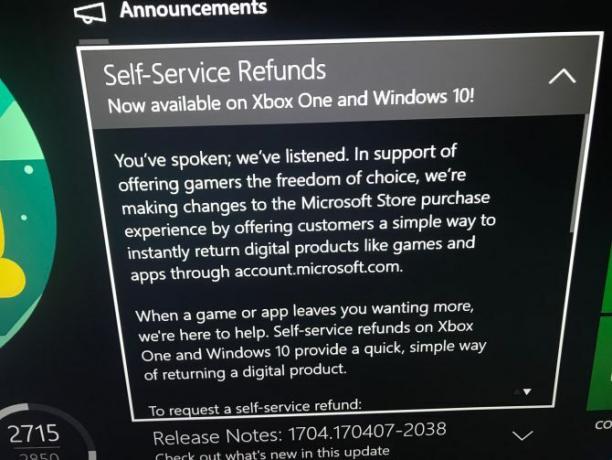 Microsoft avslöjar Steam-liknande återbetalningssystem för Xbox One Microsoft Service Refund Digital Download