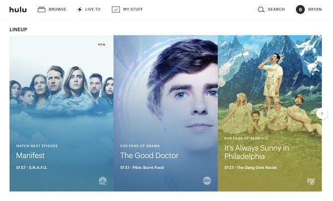 Hulu lineup