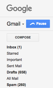 Gör Gmail mindre distraherande genom att pausa inkommande e-postmeddelanden under en längre tid Boomerang Paus 1