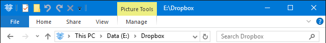 Windows 10 File Explorer Quick Access Toolbar